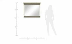 Spiegel Bornholm | Kiefer Weiß / Kiefer lavafarben -Accessoires Verkäufe 10133745 6 201911132243