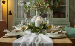 Zylinderkerze Powder Rillen | 15|cm 7|cm