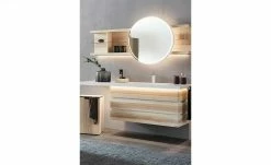 Hängeregal mit Rundspiegel Fresh