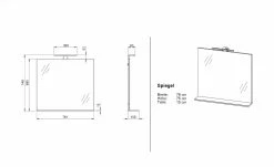 Spiegel mit Ablage Seddiner See | Weiß Hochglanz -Accessoires Verkäufe 11064659 3 202105051233