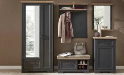 Spiegel mit Ablage Varese | Graphitgrau / Asteiche (Nachbildung)