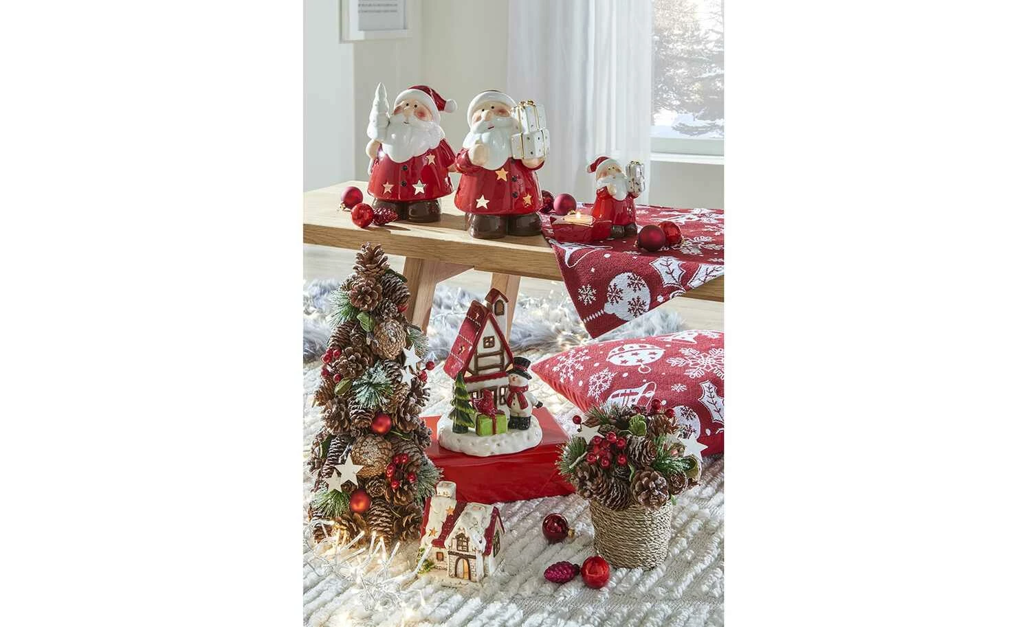 Teelichthalter Weihnachtsmann 1 Teelichthalter Weihnachtsmann