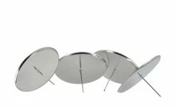Adventskerzenhalter 4er Set | silberfarben