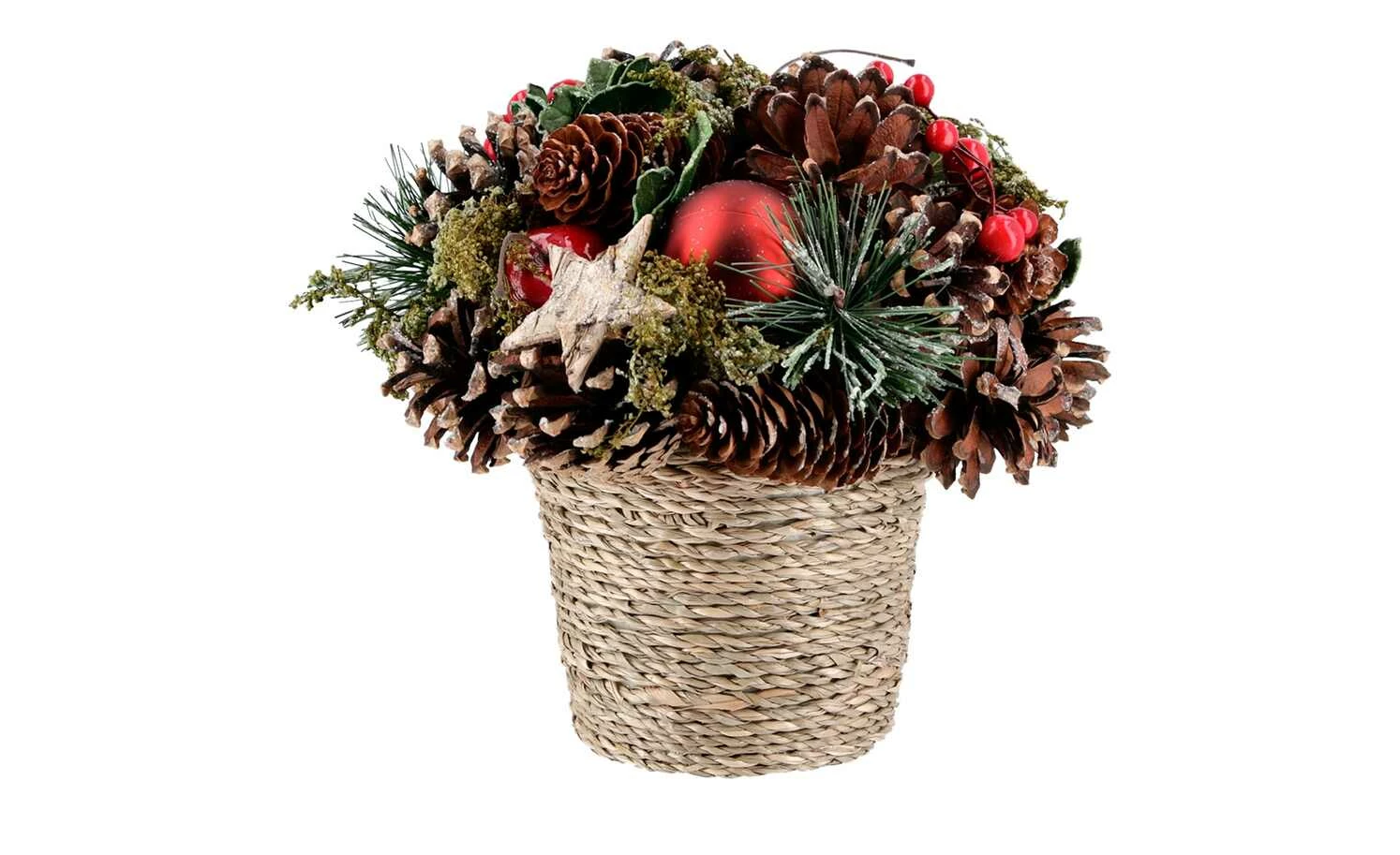 Weihnachtsdekoration im Topf 1 Weihnachtsdekoration im Topf