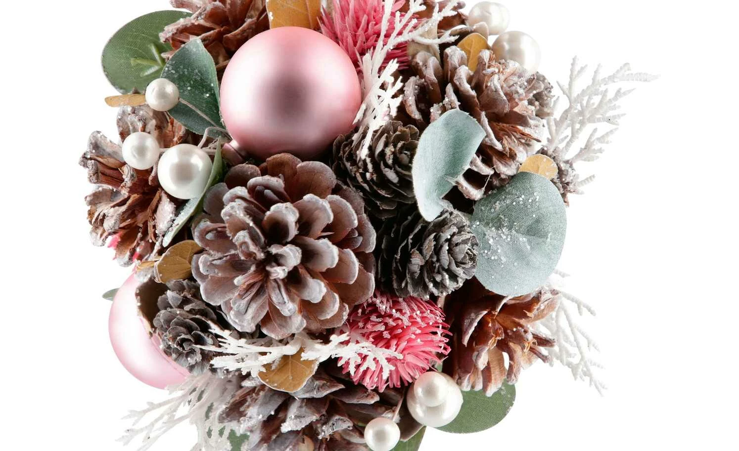 Weihnachtsdekoration zum hängen | Rosa/ Pink/ Grün/ Weiß/ Braun 2 Weihnachtsdekoration zum hängen | Rosa/ Pink/ Grün/ Weiß/ Braun – Bild 2