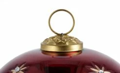 Kerze in Weihnachtskugel | Rot/ goldfarben -Accessoires Verkäufe 11502218 1 202209222233