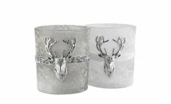 Teelichthalter Hirschgeweih