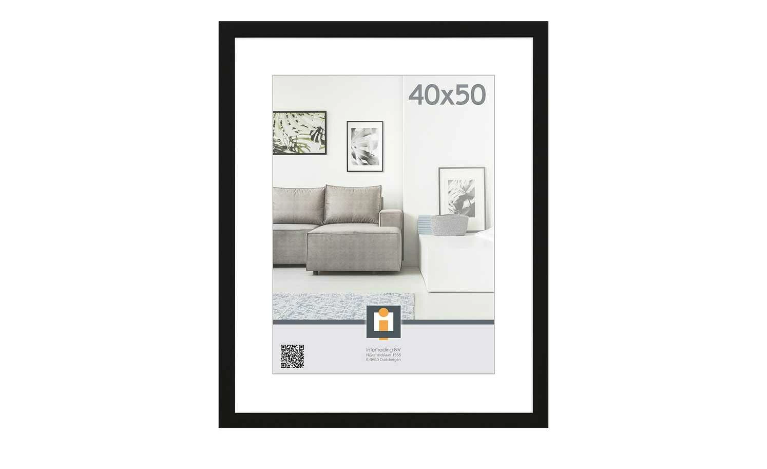 Bilderrahmen 40x50 cm Livorno | Schwarz 40x50 cm 1 Bilderrahmen 40x50 cm Livorno | Schwarz 40x50 cm