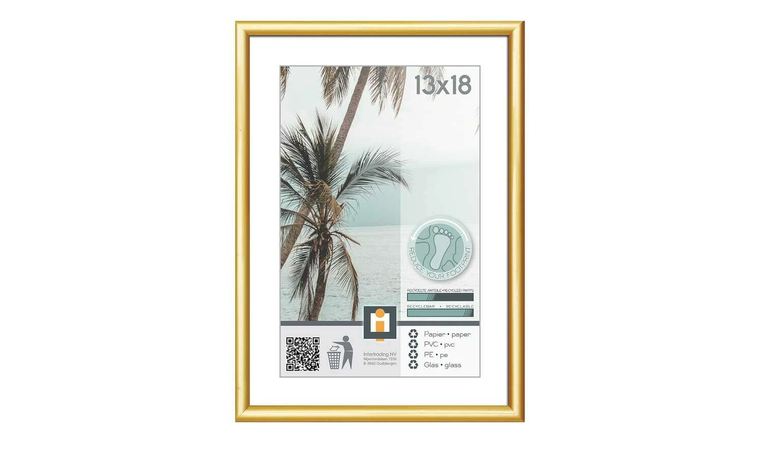 Kunststoffrahmen Kyoto | goldfarben 13x18 cm 1 Kunststoffrahmen Kyoto | goldfarben 13x18 cm