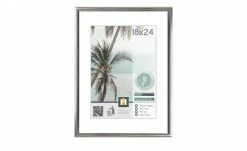 Kunststoffrahmen Kyoto | silberfarben 18x24 cm
