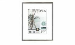 Kunststoffrahmen Kyoto | silberfarben 24x30 cm