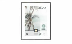 Kunststoffrahmen Kyoto | silberfarben 40x50 cm