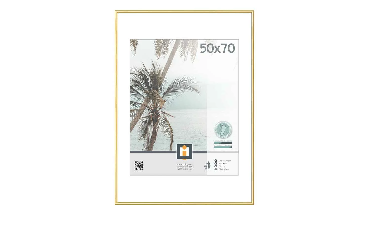 Kunststoffrahmen Kyoto | goldfarben 50x70 cm 1 Kunststoffrahmen Kyoto | goldfarben 50x70 cm