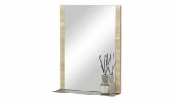 Spiegel Moniga | Eiche (Nachbildung) / Glas (Walnussbraun) 49,9|cm