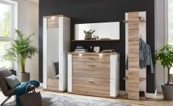 Spiegel Titan | Weiß / Eiche sägerau (Nachbildung)