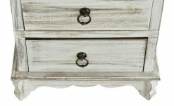 Holzlaterne mit 2 Schubfächern | Weiß -Accessoires Verkäufe 12583656 5 201901221138