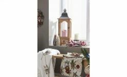 Holzlaterne mit 1 Schubfach | Natur-holzfarben