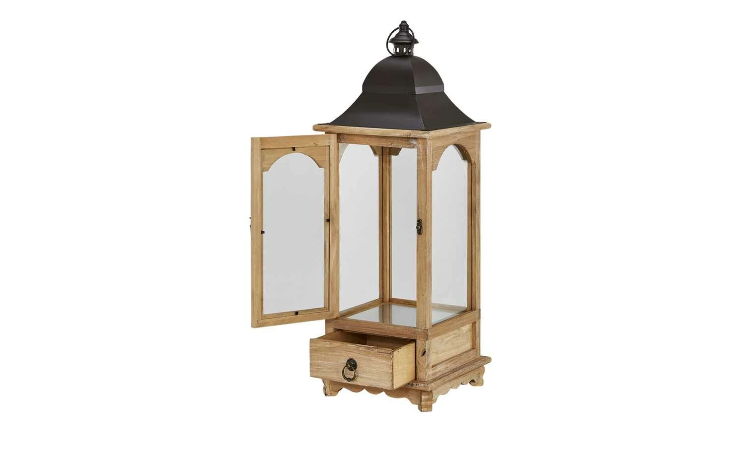 Holzlaterne mit 1 Schubfach | Natur-holzfarben 9 Holzlaterne mit 1 Schubfach | Natur-holzfarben – Bild 9