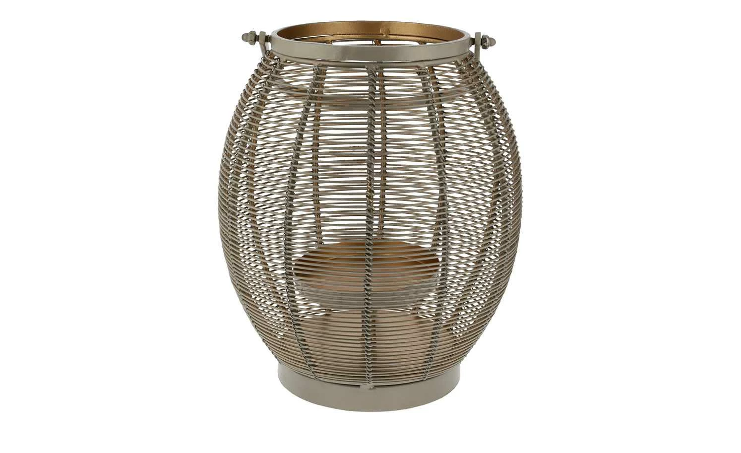 Windlicht | Olive / goldfarbig 1 Windlicht | Olive / goldfarbig