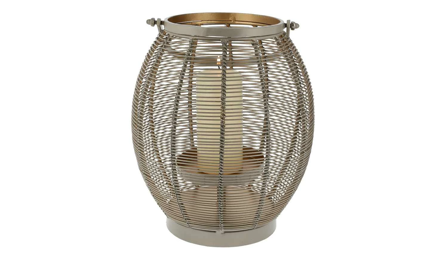 Windlicht | Olive / goldfarbig 5 Windlicht | Olive / goldfarbig – Bild 5