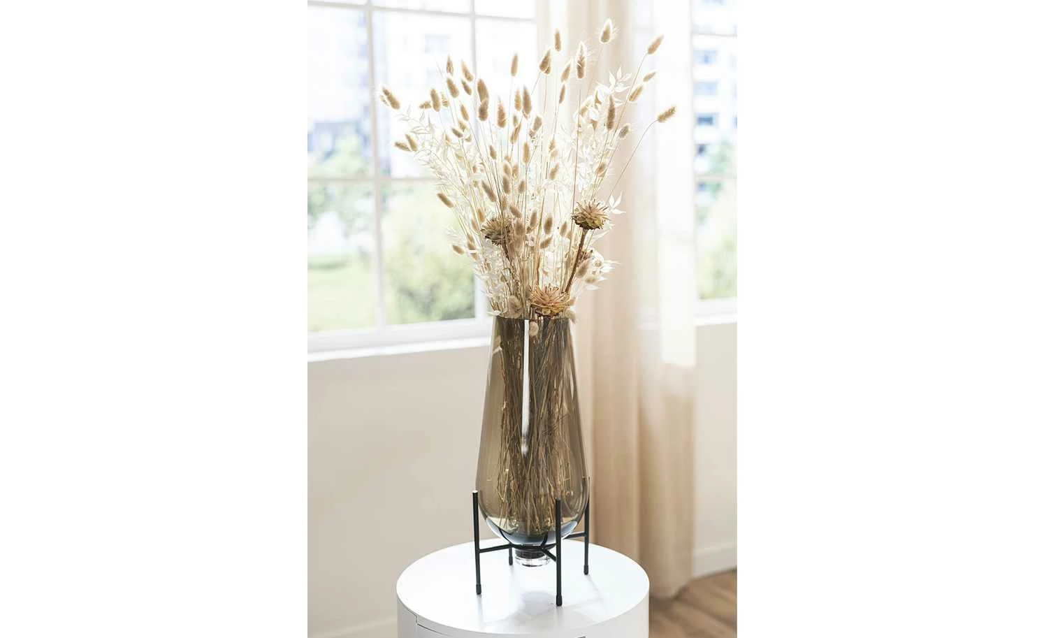 Peill+Putzler Vase mit Metallgestell 1 Peill+Putzler Vase mit Metallgestell