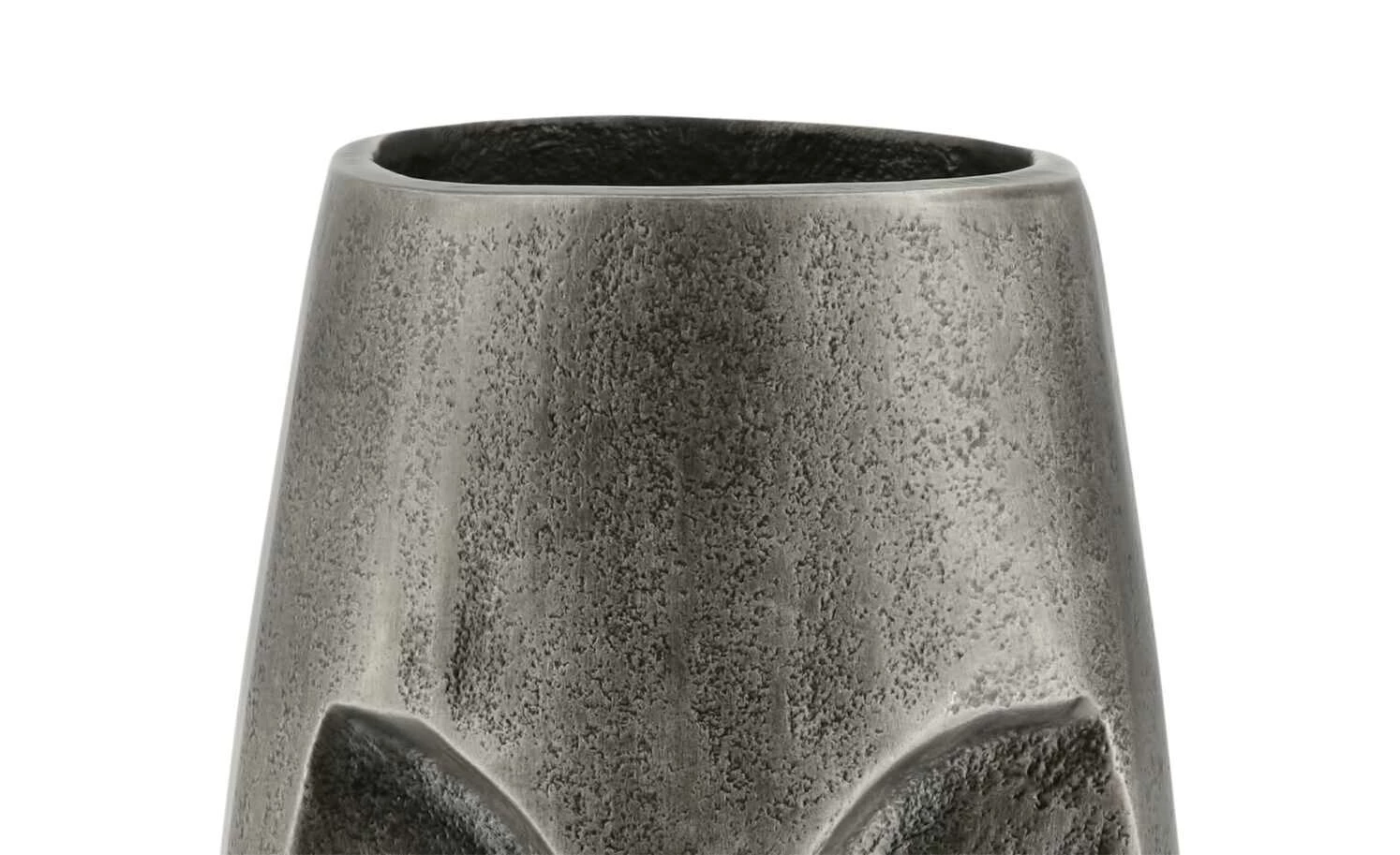 Deko Vase Face | Grau/ silberfarben 6 Deko Vase Face | Grau/ silberfarben – Bild 6