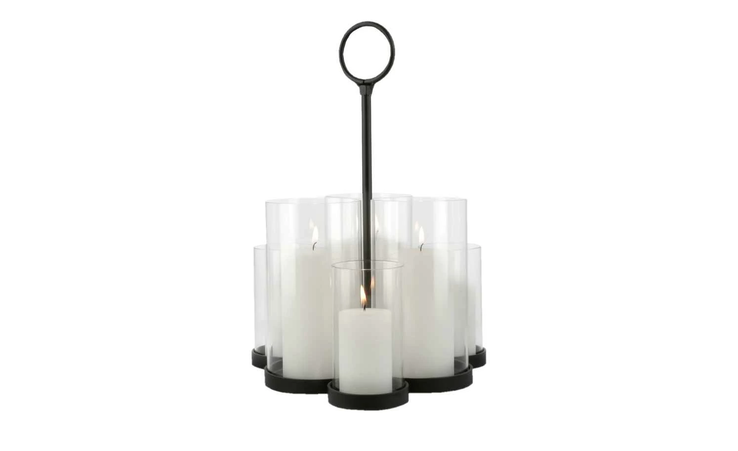 6er Windlicht | Schwarz 4 6er Windlicht | Schwarz – Bild 4