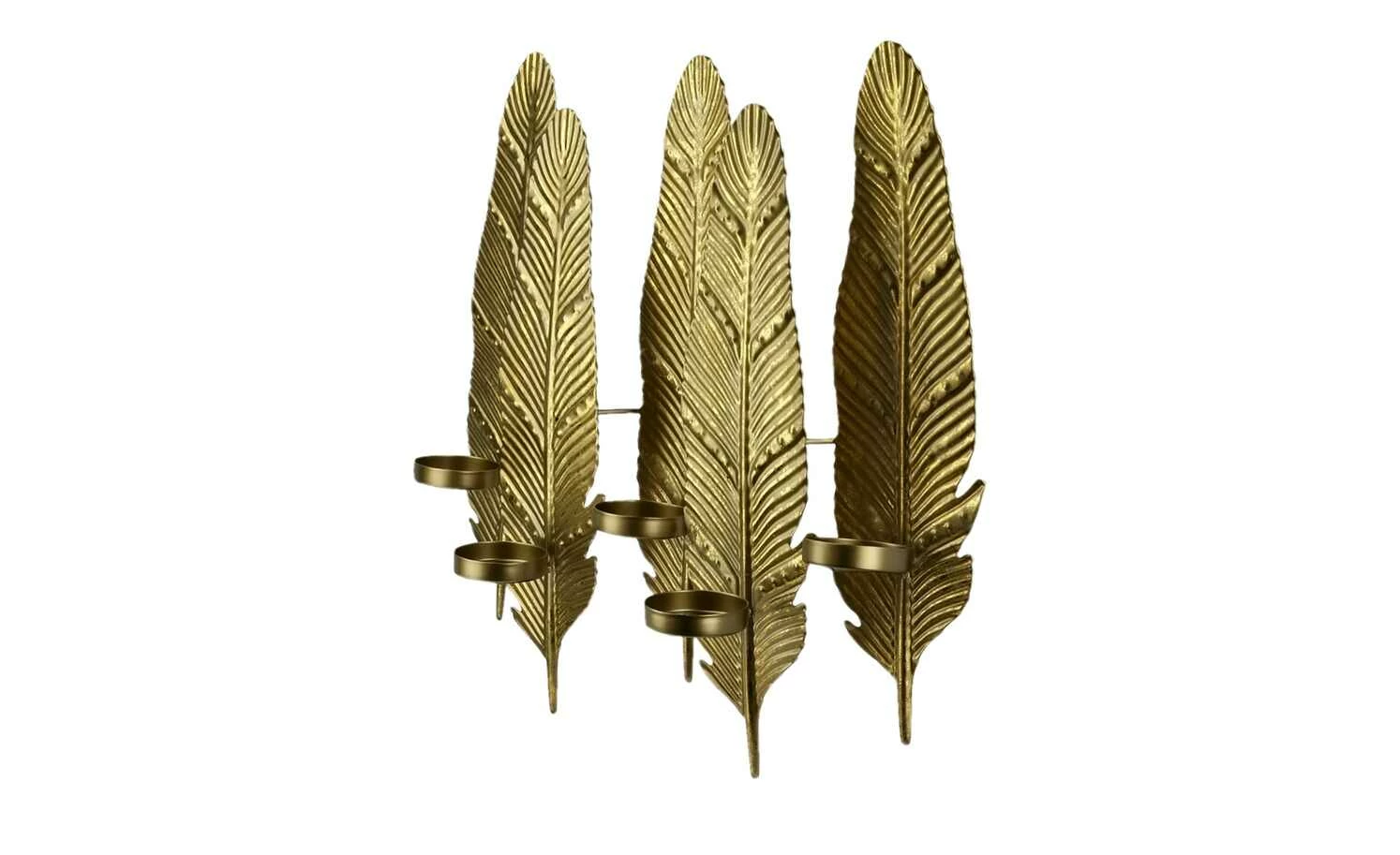 5er Wandkerzenleuchter Federn 2 5er Wandkerzenleuchter Federn – Bild 2