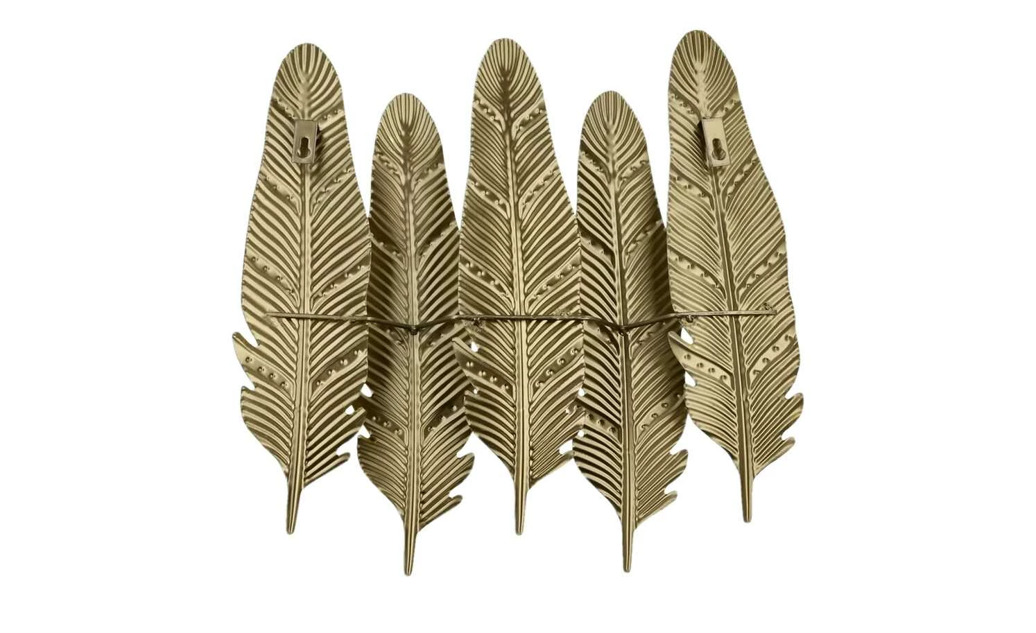 5er Wandkerzenleuchter Federn 3 5er Wandkerzenleuchter Federn – Bild 3