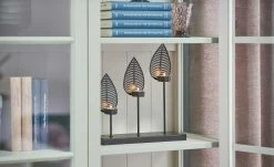 Teelichthalter Blätter