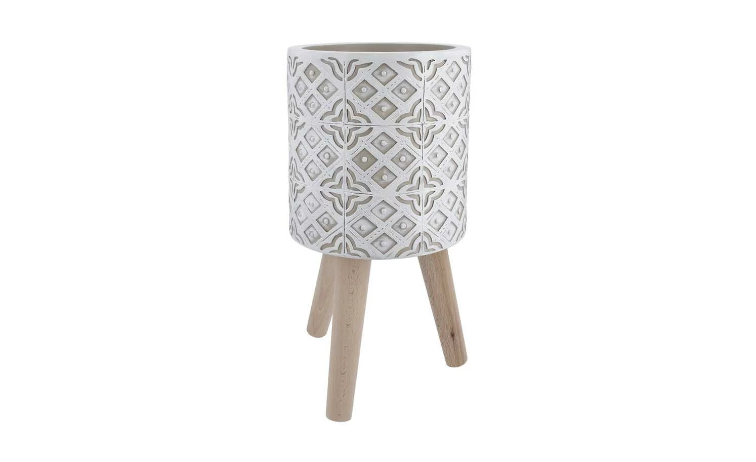 Übertopf auf Holzbeinen | 23|cm 3 Übertopf auf Holzbeinen | 23|cm – Bild 3