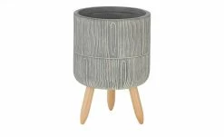 Übertopf auf Holzbeinen, 2er Set | Hellgrau/ holzfarben 11 Übertopf auf Holzbeinen, 2er Set | Hellgrau/ holzfarben -Accessoires Verkäufe 13586652 6 202207081237