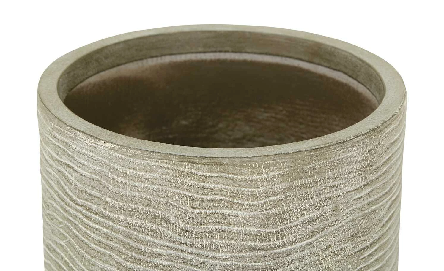 Übertöpfe, 2er Set | Grau-Braun/ Weiß 3 Übertöpfe, 2er Set | Grau-Braun/ Weiß – Bild 3