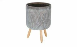 Übertopf auf Holzbeinen, 2er Set | Braun/ Grau/ holzfarben -Accessoires Verkäufe 13586655 2 202207081237