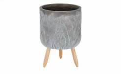 Übertopf auf Holzbeinen, 2er Set | Braun/ Grau/ holzfarben -Accessoires Verkäufe 13586655 8 202207081237