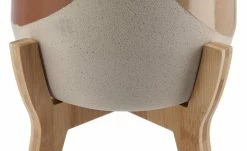 Übertopf auf Holzgestell | 27|cm -Accessoires Verkäufe 13586660 3 202205251237