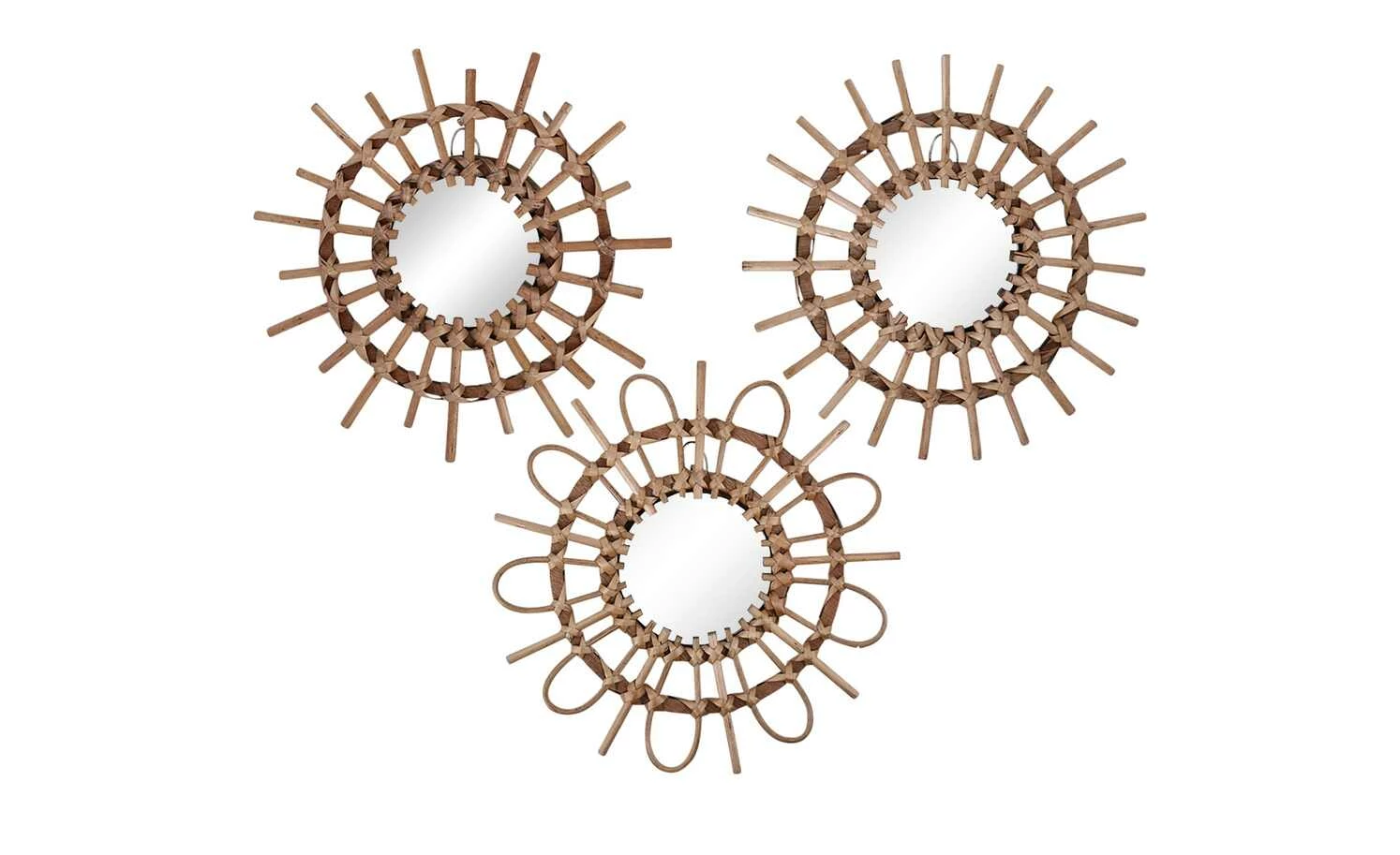 Wandspiegel, sortiert Bohosun | 26|cm 1 Wandspiegel, sortiert Bohosun | 26|cm