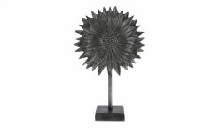 Deko Objekt Blume | Schwarz/ Grau
