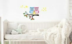 Wandsticker, 2er-Set | Eulen