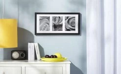 KHG Holz-Bilderrahmen 23x51 cm Toscana | Schwarz 23x51 cm