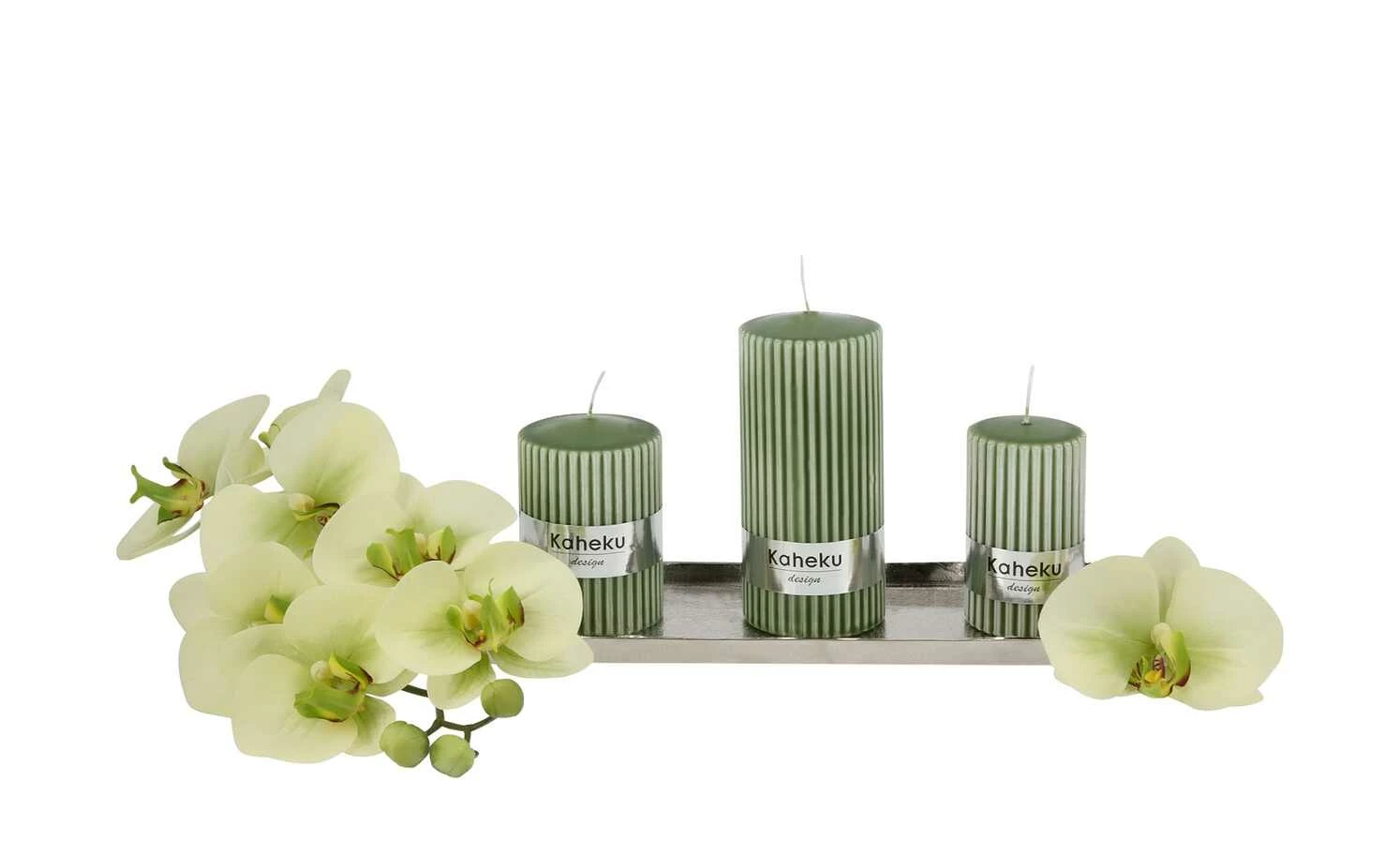 Zylinderkerze Powder Rillen | 10|cm 5,8|cm 1 Zylinderkerze Powder Rillen | 10|cm 5,8|cm