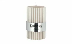 Zylinderkerze Powder Rillen | 10|cm