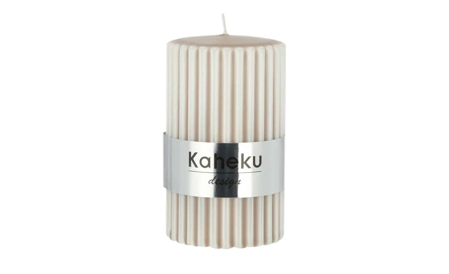 Zylinderkerze Powder Rillen | 10|cm 1 Zylinderkerze Powder Rillen | 10|cm