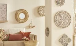 Trockenblumenbündel | Lila / Grün / Braun