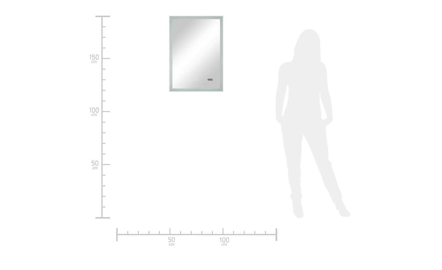 LED-Badspiegel Sandsee | 50|cm 5 LED-Badspiegel Sandsee | 50|cm – Bild 5